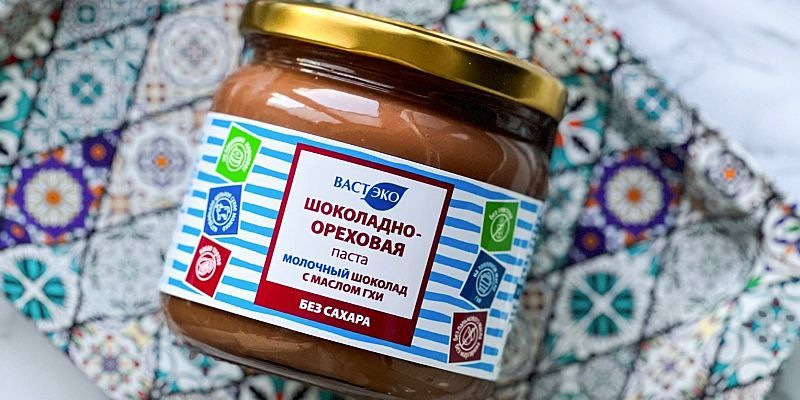 Шоколадно-ореховая паста Молочный шоколад с маслом Гхи