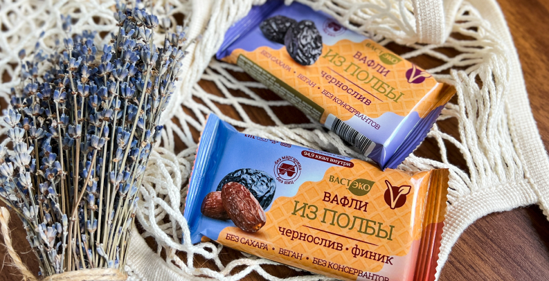 Вкуснейшие вафельки от Вастэко с натуральной сладостью ингредиентов!
